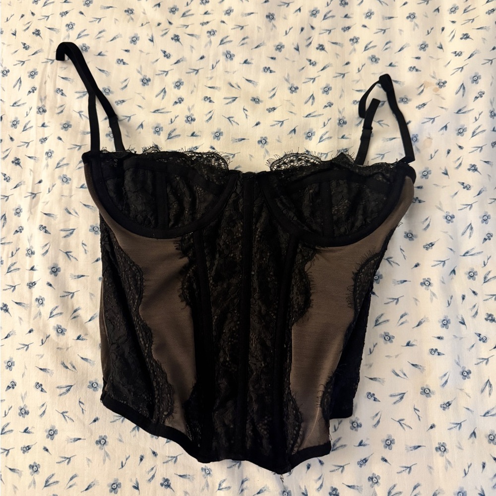 Urban Outfitters Out from Under Black Corset Top
